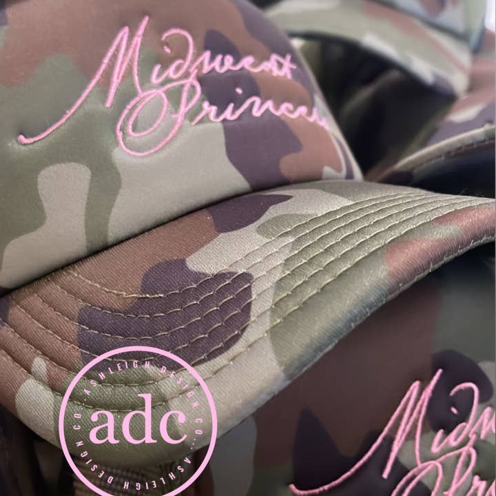 AshleighDesignCo – wholesale Trucker hat – Women’s – MIDWEST PRINCESS Trucker Hat