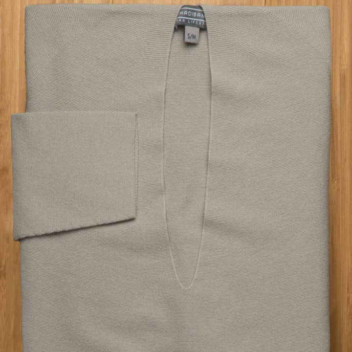 Cannadibambù - Wholesale T-Shirt - Kids - V-neck sweater Cane di Bambù® Ecrù