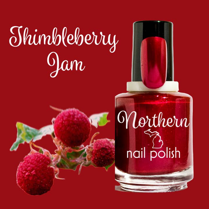 Northern Nail Polish - Wholesale Nail Polish - Thimbleberry Jam ~ Nail Polish Ruby Red Toxin Free Vegan Eco