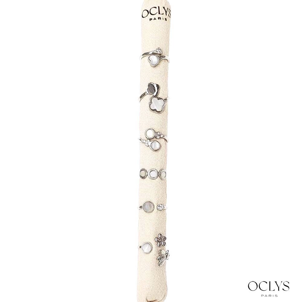 Oclys - Vente Parures de bijoux - Lot de 12 bagues acier inoxydable Fanny3