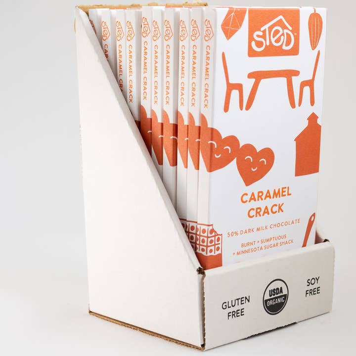 Sted Foods - Wholesale Chocolate Bar - Caramel Crack Dark Milk Chocolate Bar3