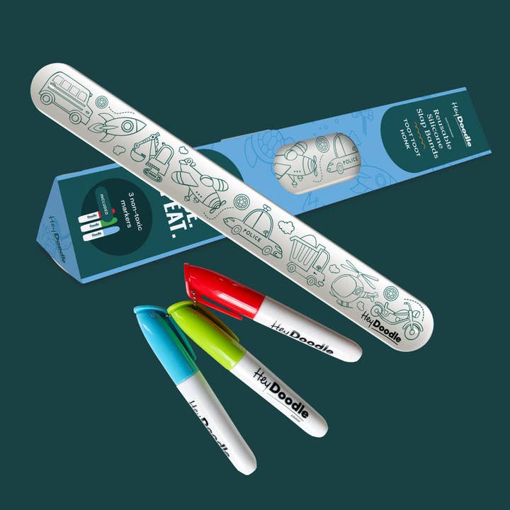 HeyDoodle - Wholesale Coloring Mat - Kids & Baby - Into The Wild Sketchband - Reusable Coloring & Doodle Slap Bracelet3