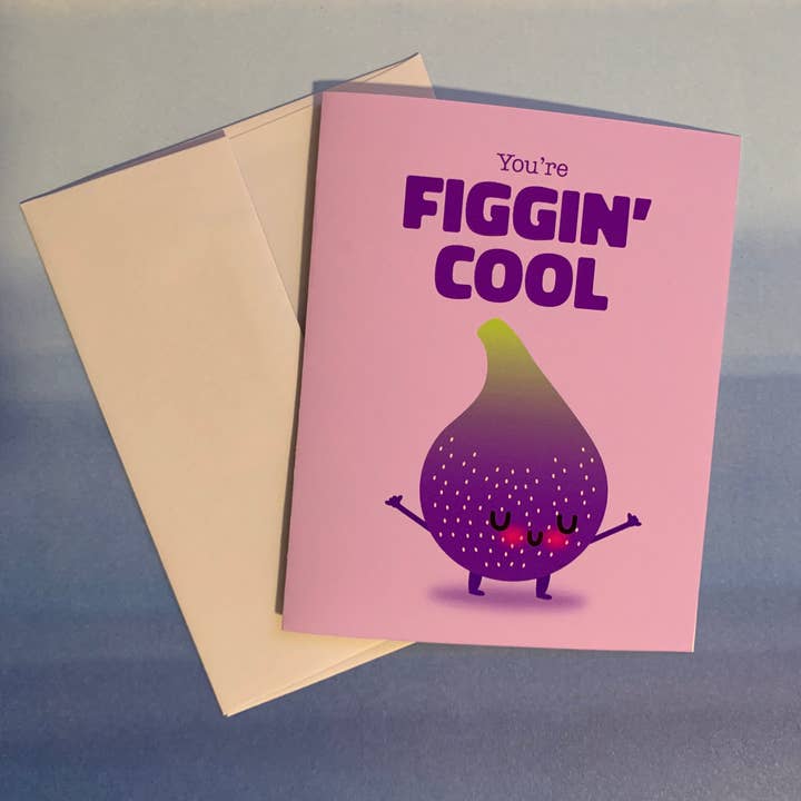 Apridot Studios – wholesale Vardagliga hälsningskort – Figgin' Cool Card