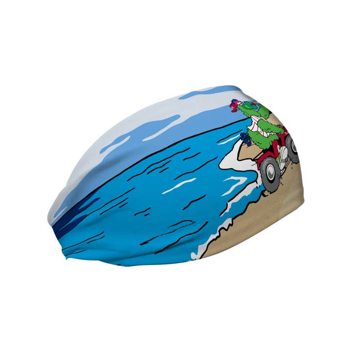 Multi Phillies Cooling Headband: Phanatic on the Beach for wholesale on Faire
