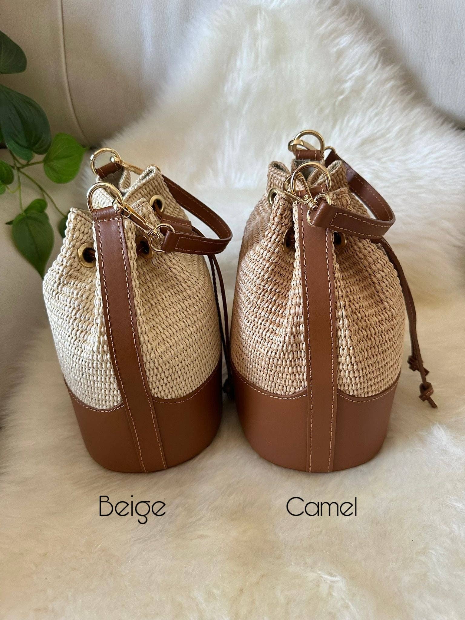 Zhade - Wholesale Beach Bag - MISS Bucket classic- raffia15