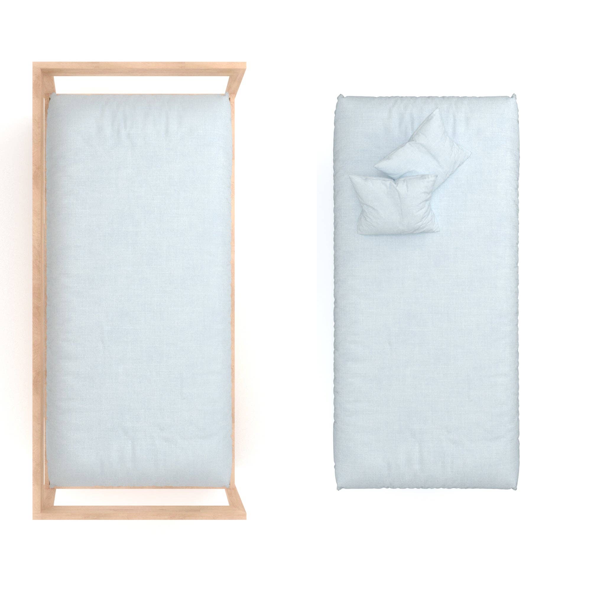 Barooga - Wholesale Cot/Crib Sheets - Muslin Crib Sheets for Boys and Girls, 28"x 52" + 9"11