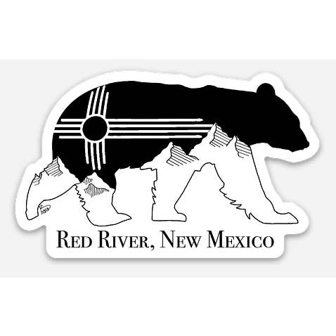 Red River Bear Sticker for wholesale by Bugsy's