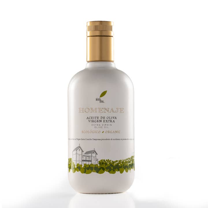 Aceite Oliva Virgen Extra Homenaje 500 ml para venta al por mayor de ALCALA OLIVA