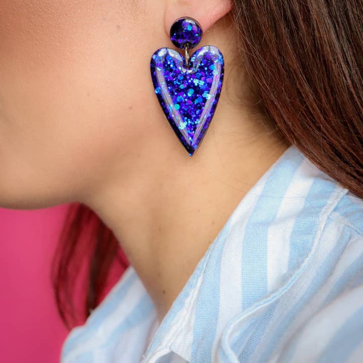 CG Home - Wholesale Dangle Earrings - Claire Deep Blue Earrings4