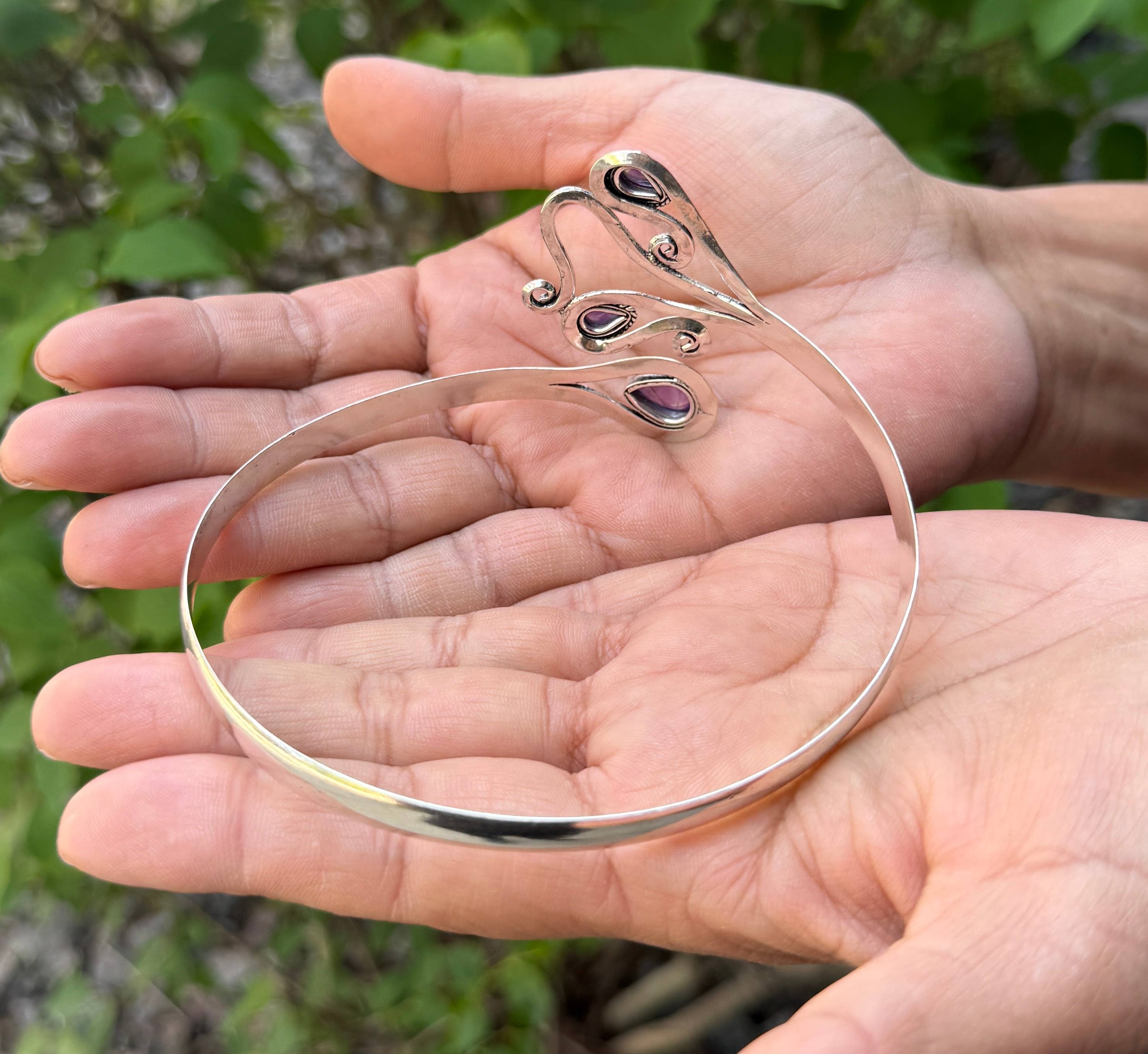 Lungta Imports - Wholesale Cuff Bracelet - Handcrafted Arm Cuff Bracelet Armlet Armband With Stones 25