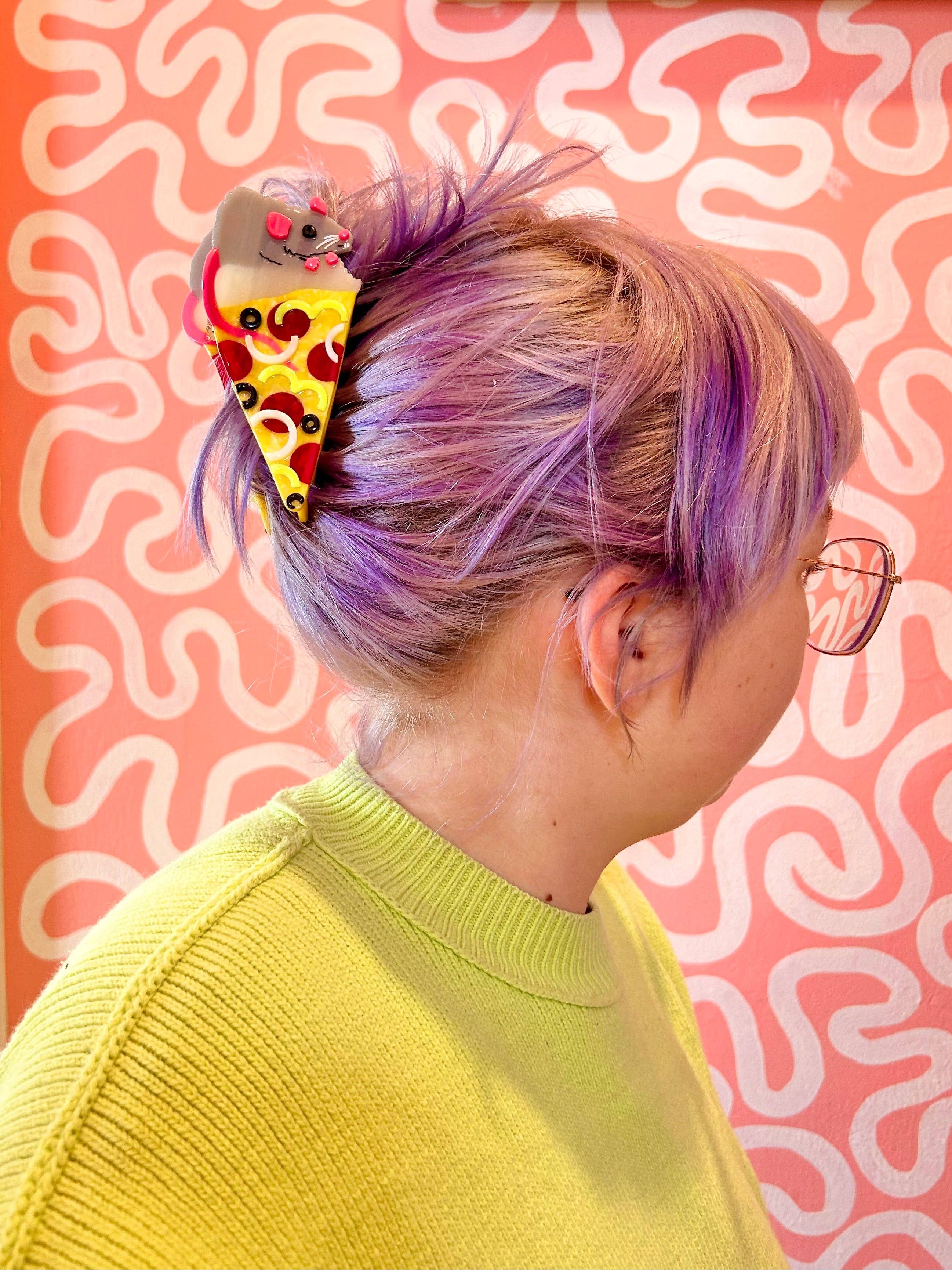 The Peach Fuzz - Wholesale Hair Accessories Set - Women's - Pizza Rat Hair Claw5