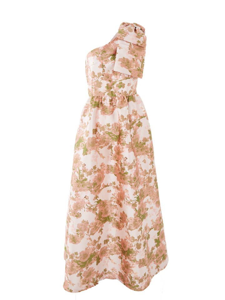 Abbey Glass - Wholesale Gown - Women's - Caroline Gown Baby's Breath Jacquard5