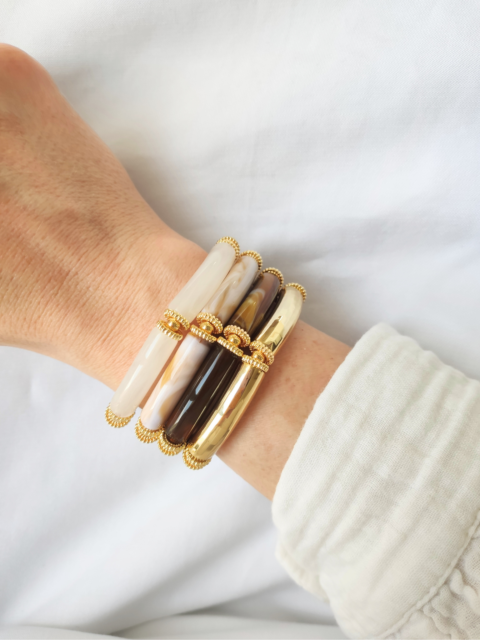 L'Atelier d'Artémis - Venta al por mayor Pulsera de cuentas - Pulsera elástica SALMA9