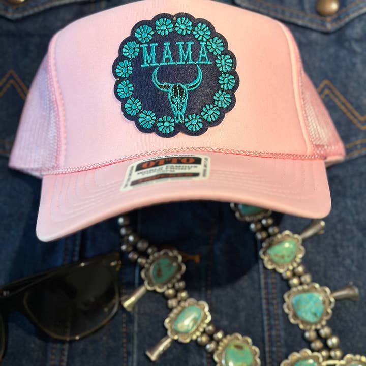 High Ho Silversmithing - Wholesale Trucker Hat - Women's - MAMA STEER HEAD TRUCKER HAT5