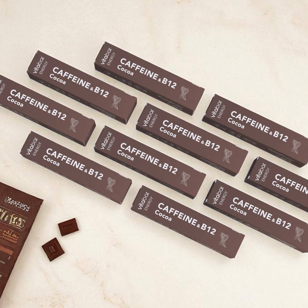 VitaBar - Wholesale Oral Supplement/Vitamin - ENERGY - Caffeine - Cocoa Flavor 10-PACK3