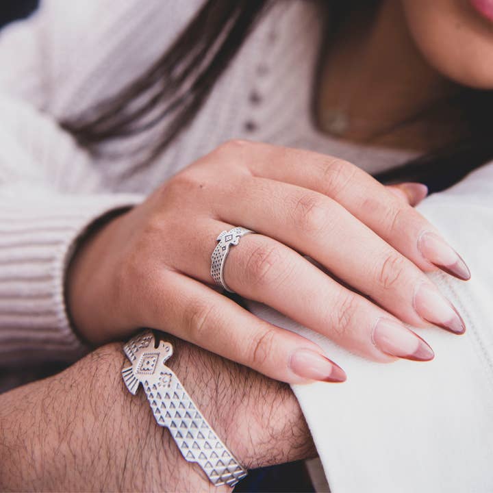 T.Skies Jewelry - Wholesale Band/Stacked Ring - SkyWeaver: Thunderbird Rising Ring5