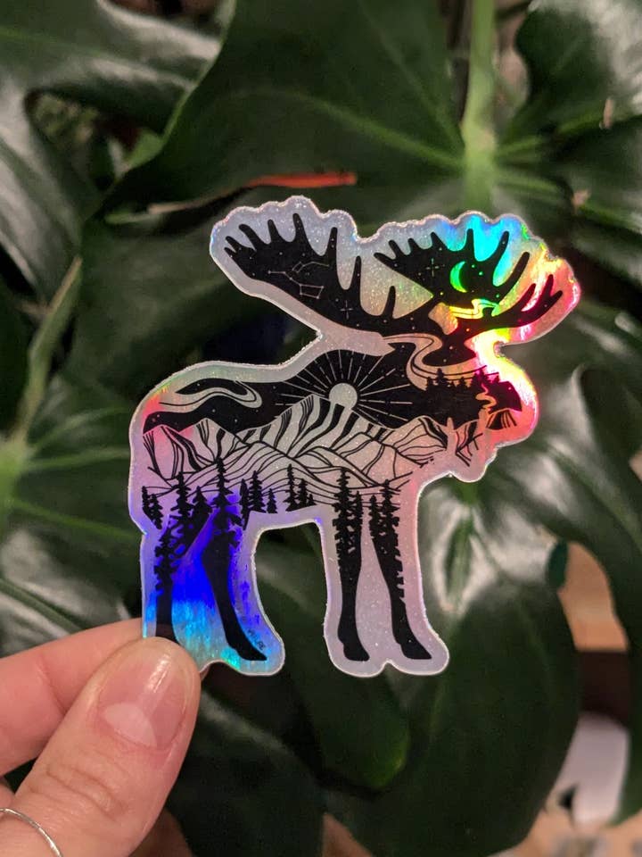 Pegatina de Alce Místico para venta al por mayor de Northwest By Nature