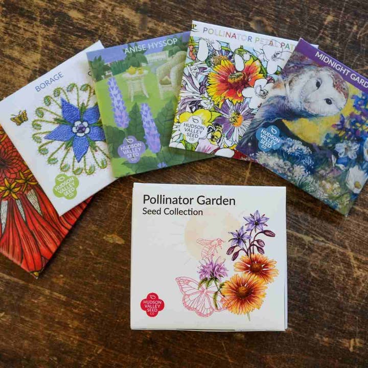Pollinator Garden Gift Box 6-Pack for wholesale by Hudson Valley Seed Company