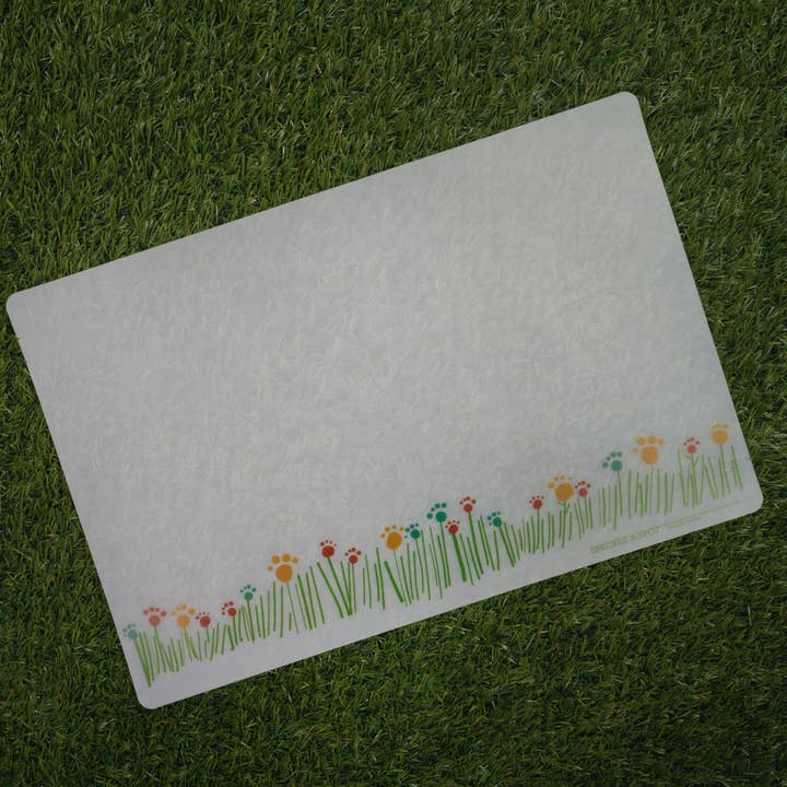Speckle and Spot by Ore’ Originals - Wholesale Pet Food Mat - Dog - Pet Placemat | Frosted Green Grass1