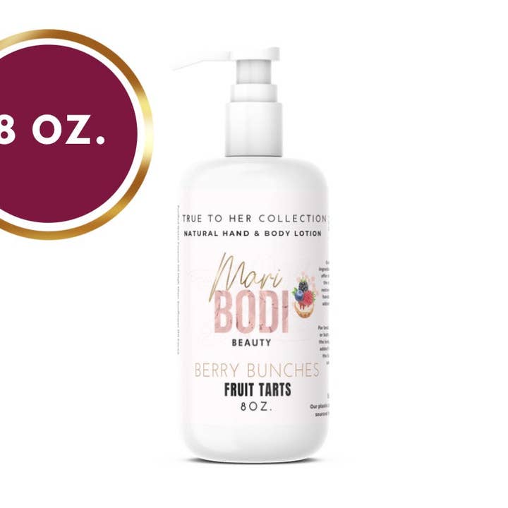 Berry Bunches - Lotion naturelle pour les mains et le corps 8 oz pour la vente par MariBodi Beauty