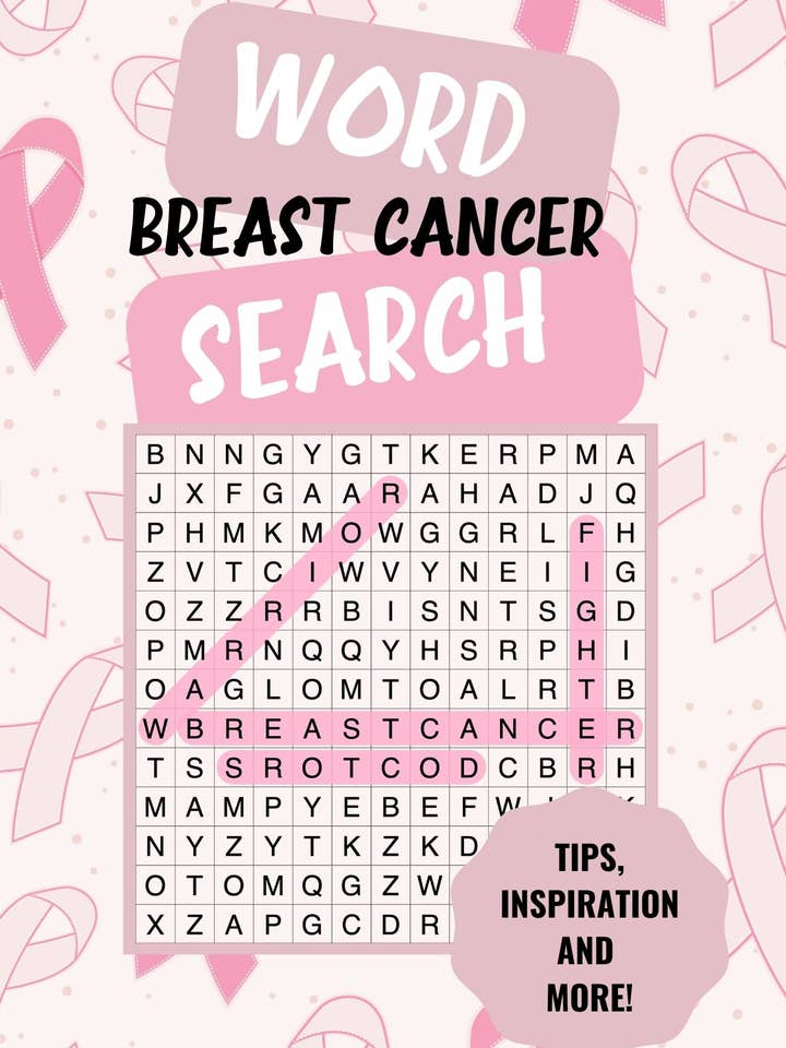 Breast Cancer Word Search for wholesale by Flor Publishing LLC