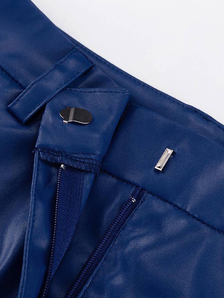 safistyle - Wholesale Pants - Women's - High Waist PU Leather Pants5