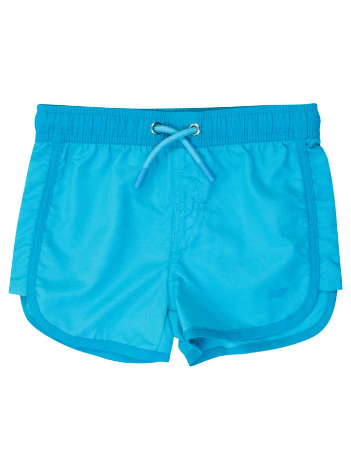 Girls Bright Aqua Board Shorts
for wholesale by RuffleButts + RuggedButts