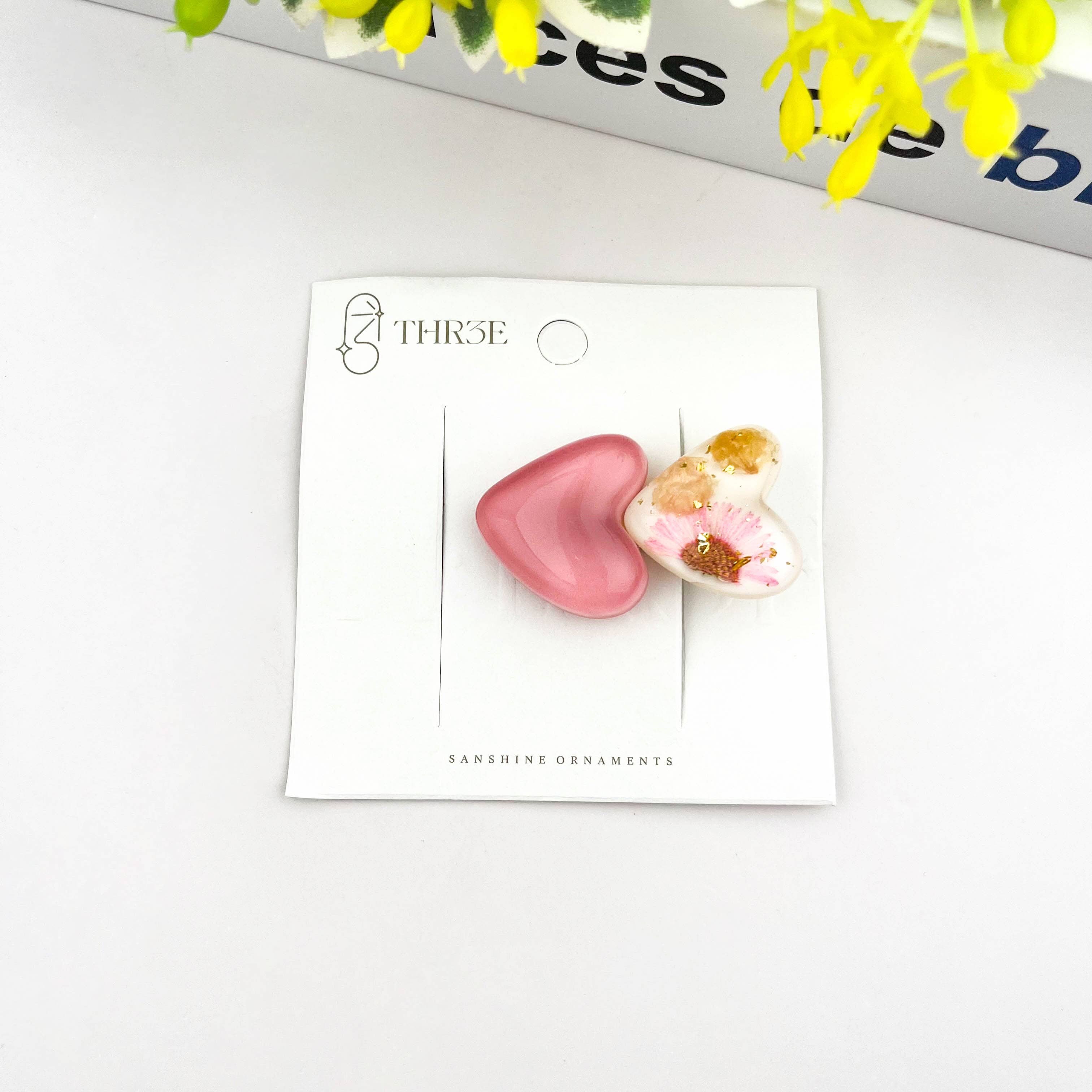 TheDivaSoap - Vente Pince à cheveux – femme - Barrette Crocodile Cœur Doux & Fleur1