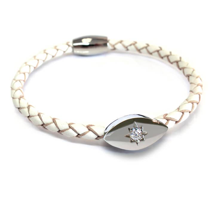 Liza Schwartz Jewelry - Wholesale Charm/Dangle Bracelet - Evil Eye Starlight Bracelet Silver - Click for more colors5