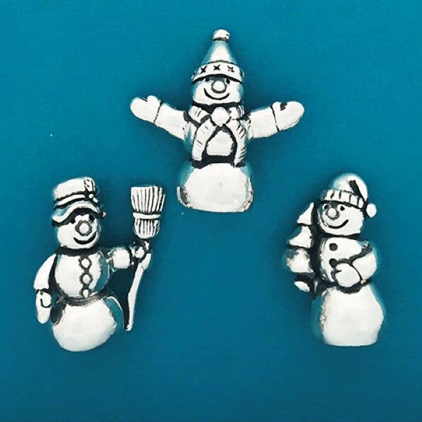 3 piezas de miniaturas de muñeco de nieve con bolsa para venta al por mayor de Basic Spirit