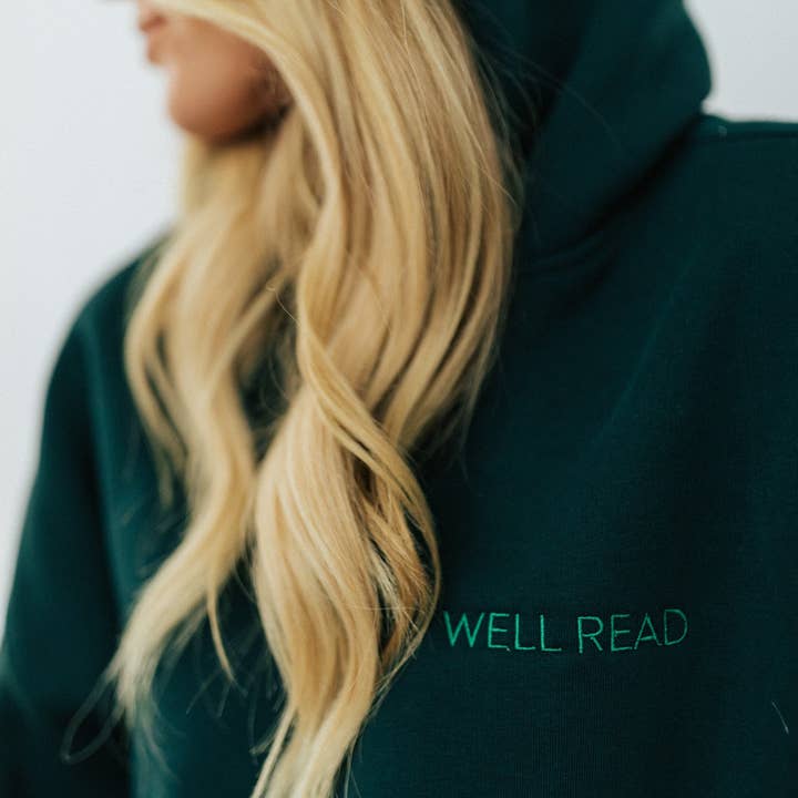 Well Read Hoodie - Pine Green for wholesale by Faeble