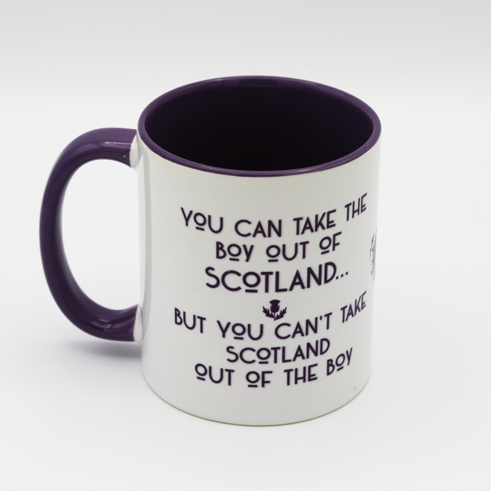 Spindrift Designs - Wholesale Coffee Mug - You Can Take The Boy Out of Scotland... Ceramic Mug2