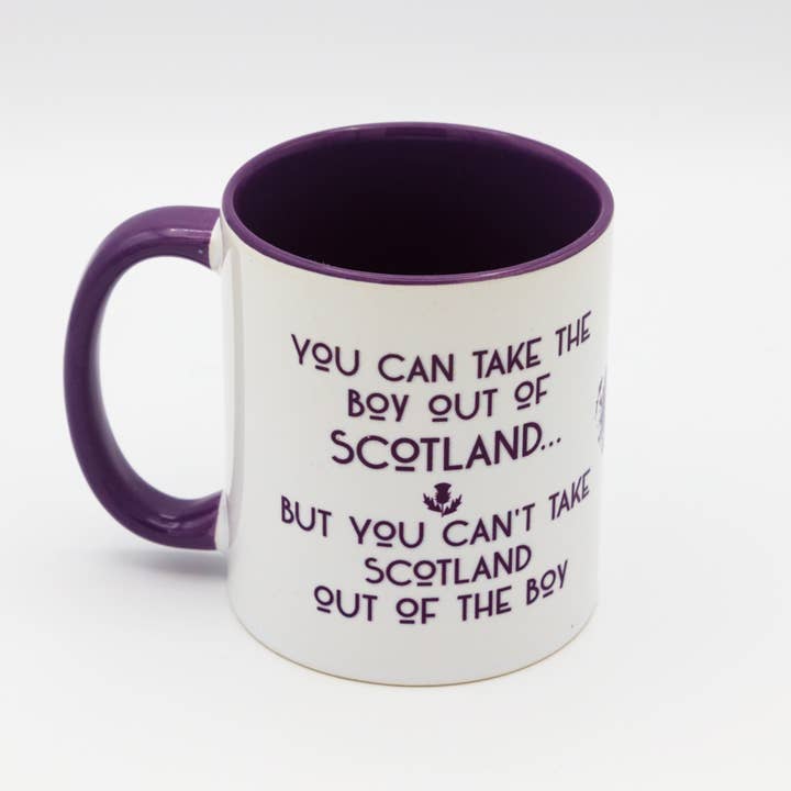 Spindrift Designs - Wholesale Coffee Mug - You Can Take The Boy Out of Scotland... Ceramic Mug2