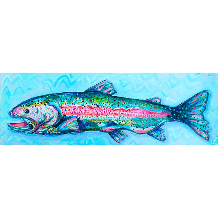 Court&Co. - Wholesale Painting/drawing - Rainbow Blue Trout Fish