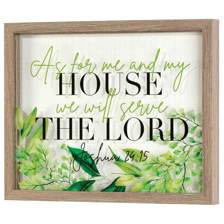 Framed Wall Art As For Me And My House for wholesale by Cottage Garden