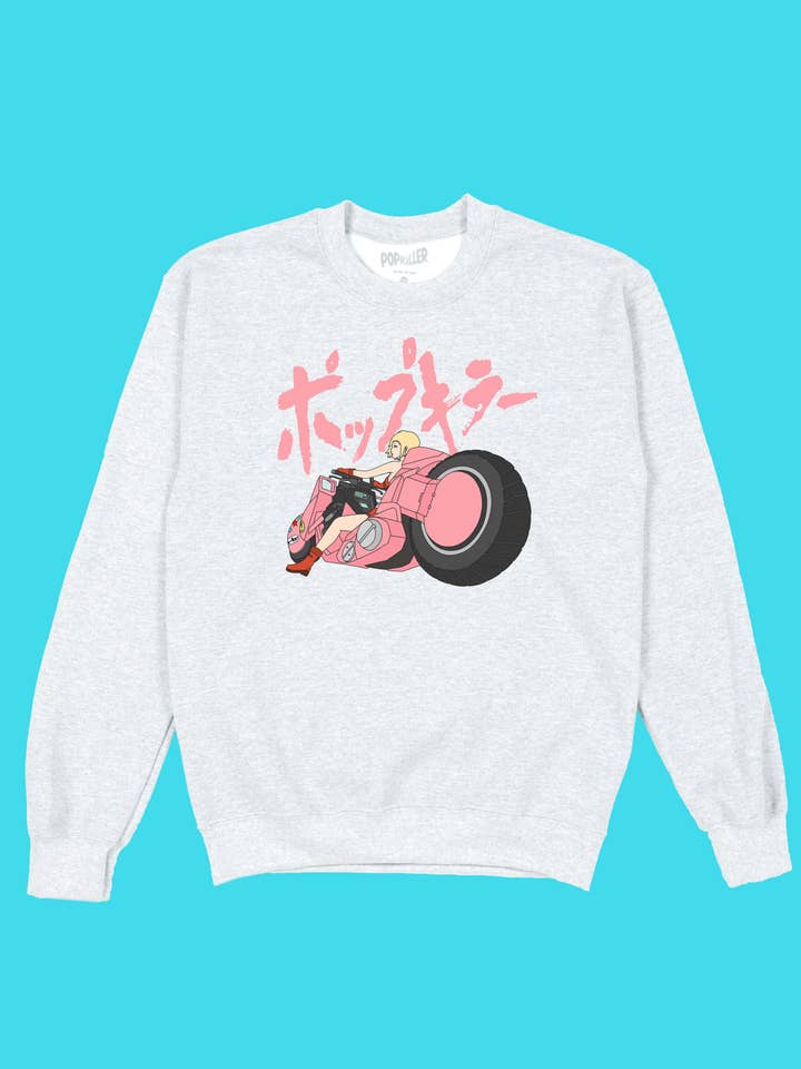 Popkiller Artist Series Sagaken Motorradpullover für Mädchen, Rosa für den Großhandel von Popkiller