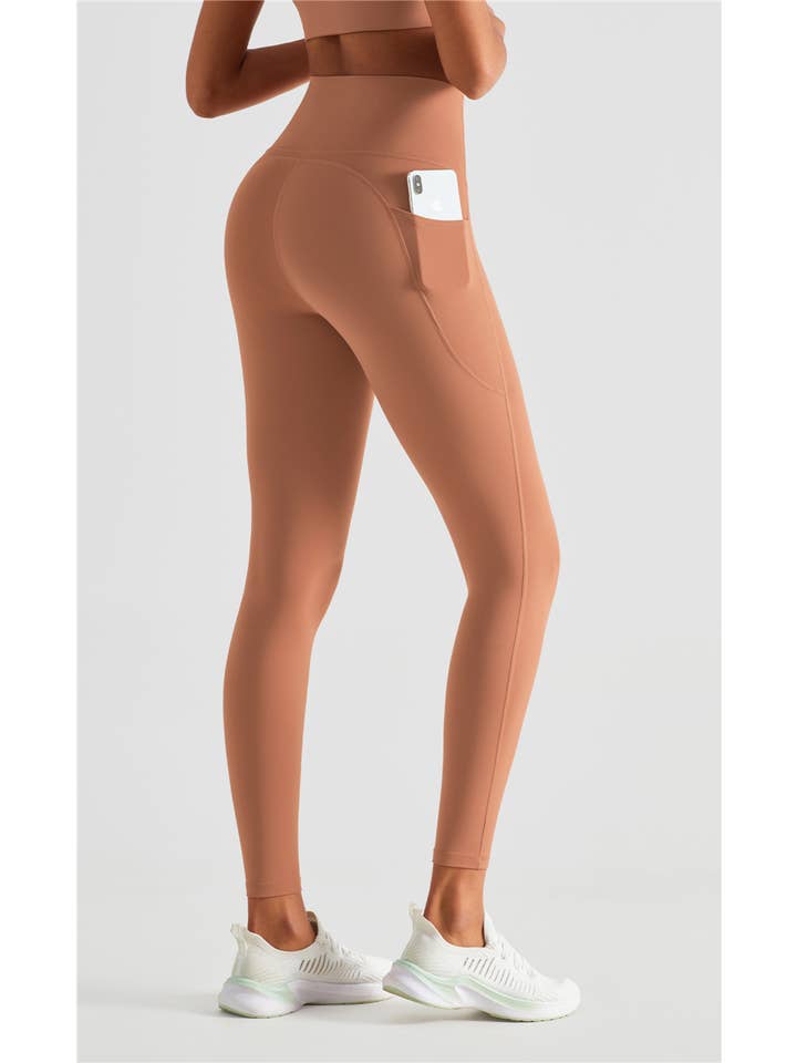 91thelabel - Wholesale Athletic/Lounge Leggings - Women's - Hazel Lycra® High Waist Leggings With Side Pockets9