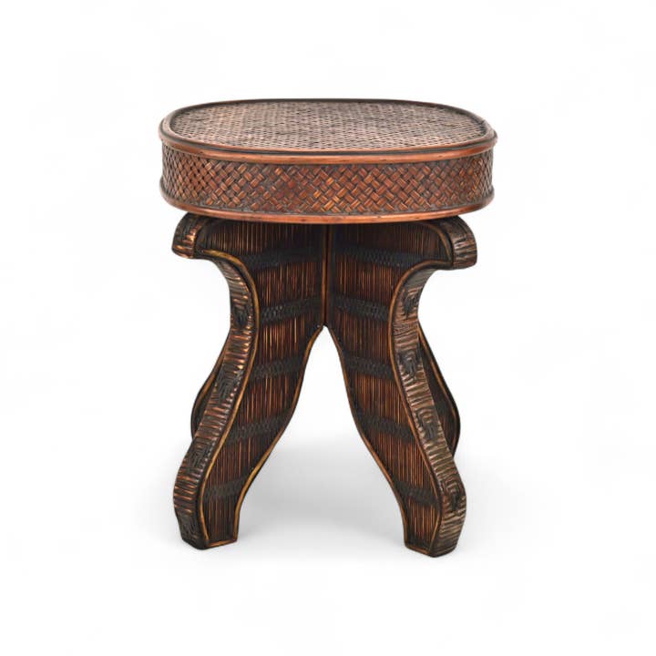 Cheungs Home Decor - Wholesale Stool - Vintage Style Wood Collapsible Stool - Medium Brown1