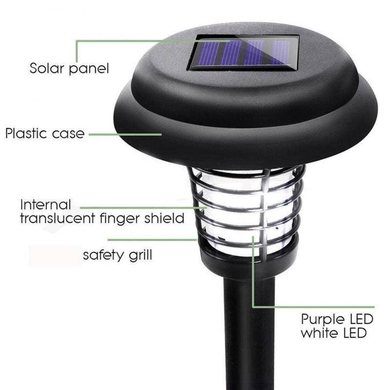 Infinite Basics - Wholesale Outdoor/Lawn Light - Solar LED Garden Light with Built-In Bug Zapper12