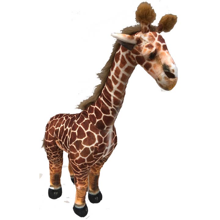 Giraffe Zoo Plush 23.6" Tall Stuffed Animal for wholesale by Texas Toy Distribution