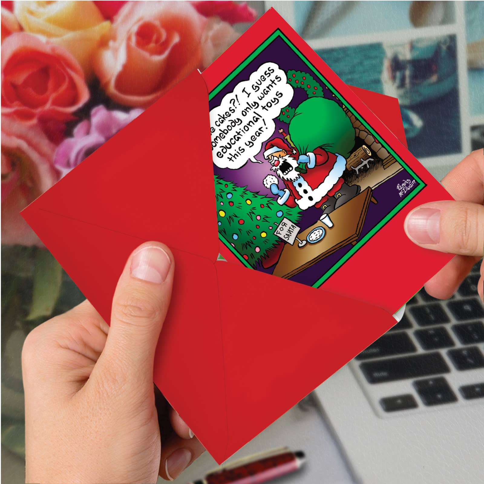 NobleWorks - Wholesale Christmas Card - Christmas Greeting Card - Rice cakes (Single Card)2