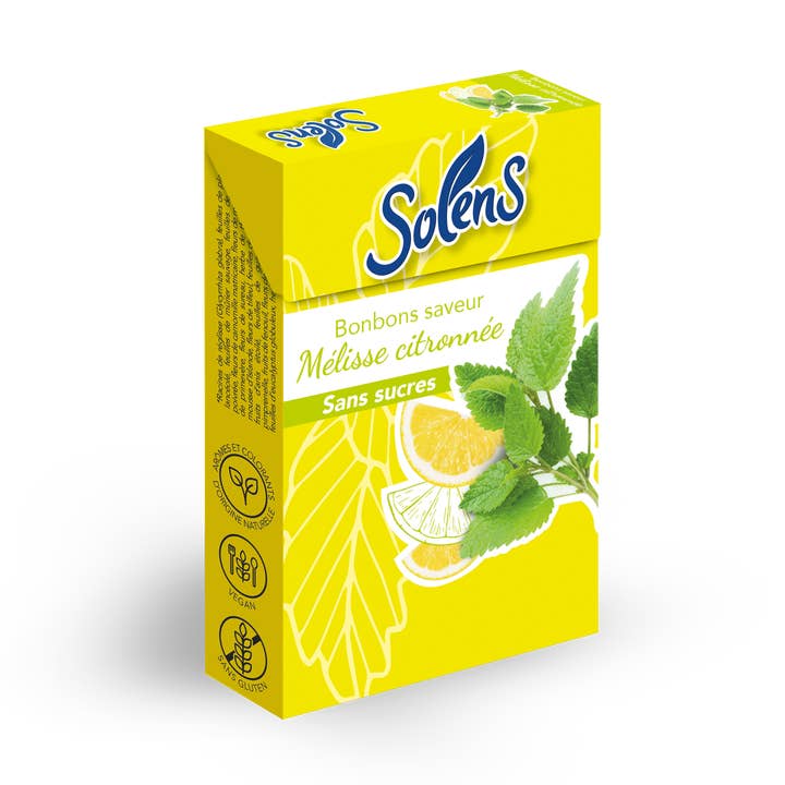 SOLENS SUGAR-FREE LEMON CANDY 50G (VEGAN/GLUTENFREE) for wholesale by Solens