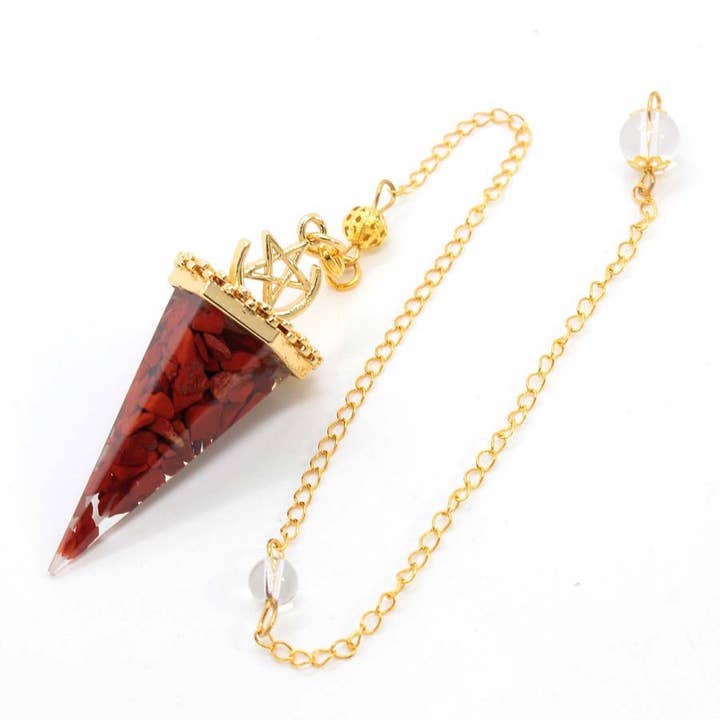 GemMeet - Wholesale Spiritual Stone/Crystal - Crystal Gravel Cone Pendulum19