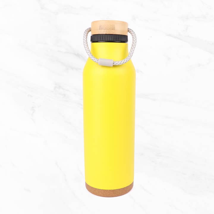 Myga Eco - Wholesale Water Bottle - Fiji Insulated Water Bottle with Bamboo Lid