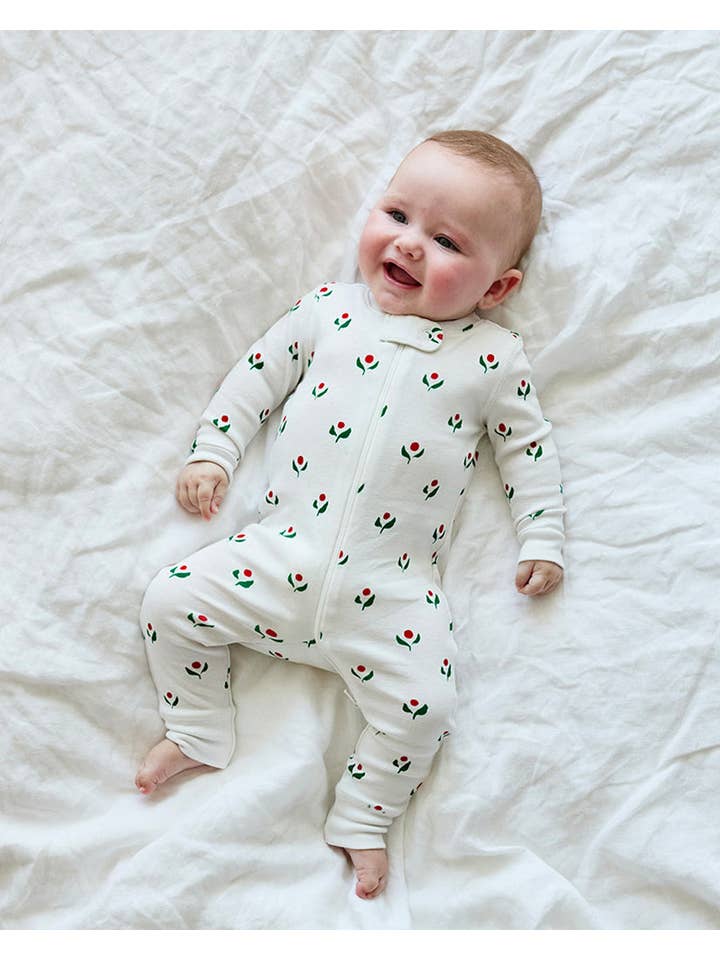 Lewis - Wholesale Sleepsuit - Baby - Zip Sleeper - Bud | Bayberry4