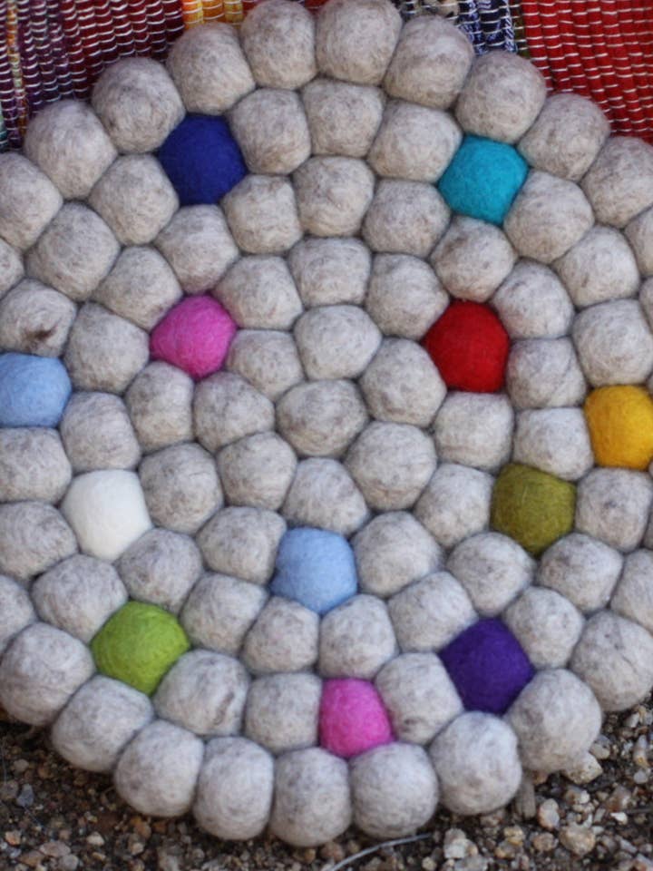 Wool Felt Trivets 6Pcs/Pkt for wholesale by Lakhays Collection Inc.