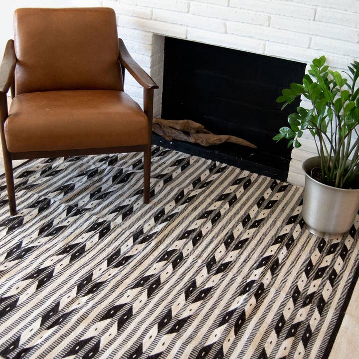 Decor Artesanal - Vente Tapis - Tapis Amérindien avec flèches 7 x 5