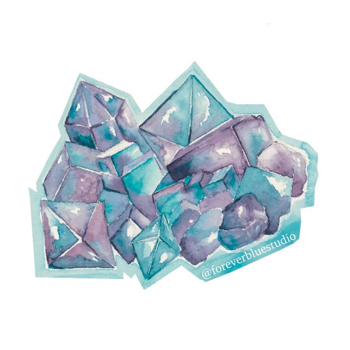 Flourite pour la vente par Forever Blue Studio