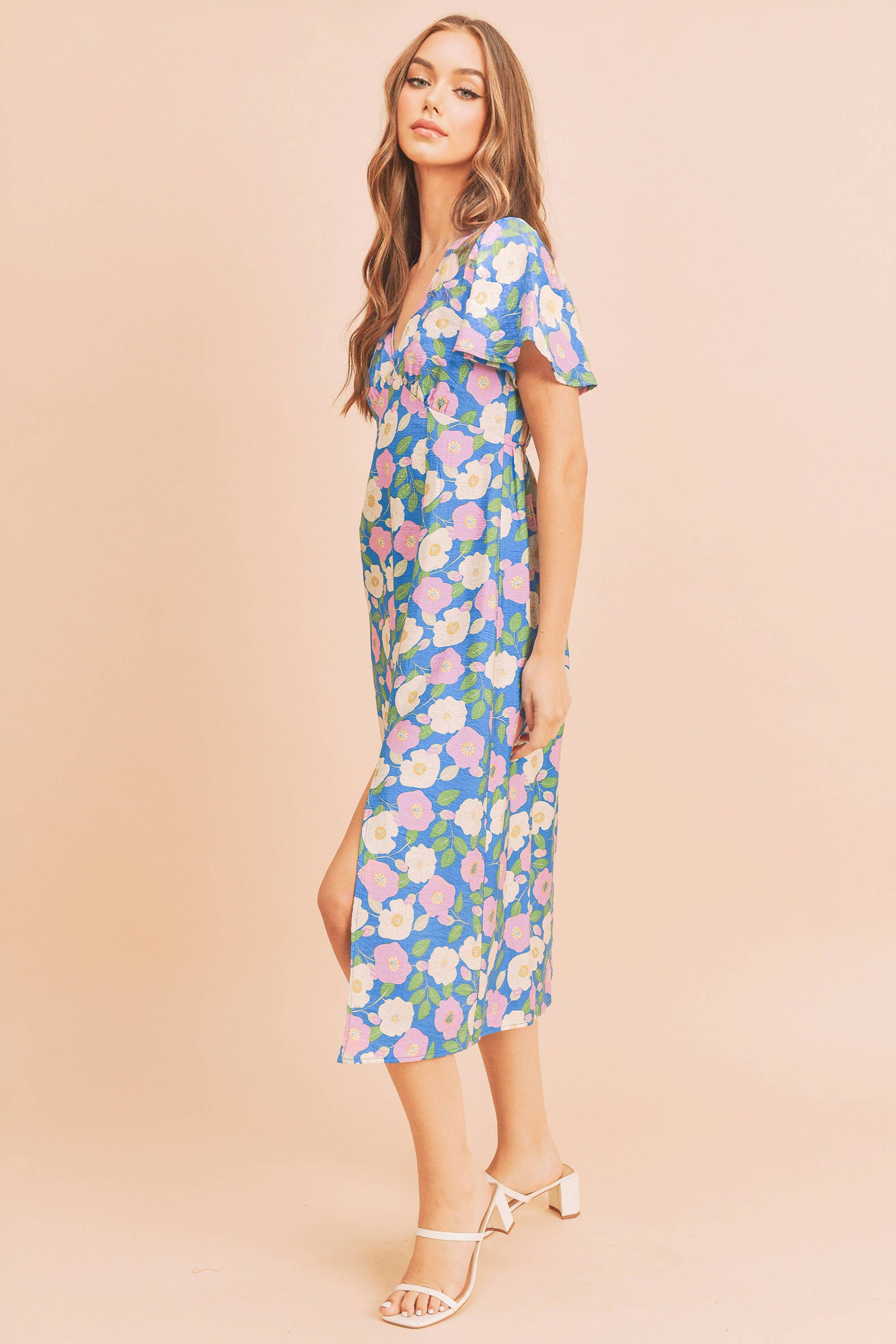 4109BK Inessa Floral Dress 3 for wholesale on Faire2