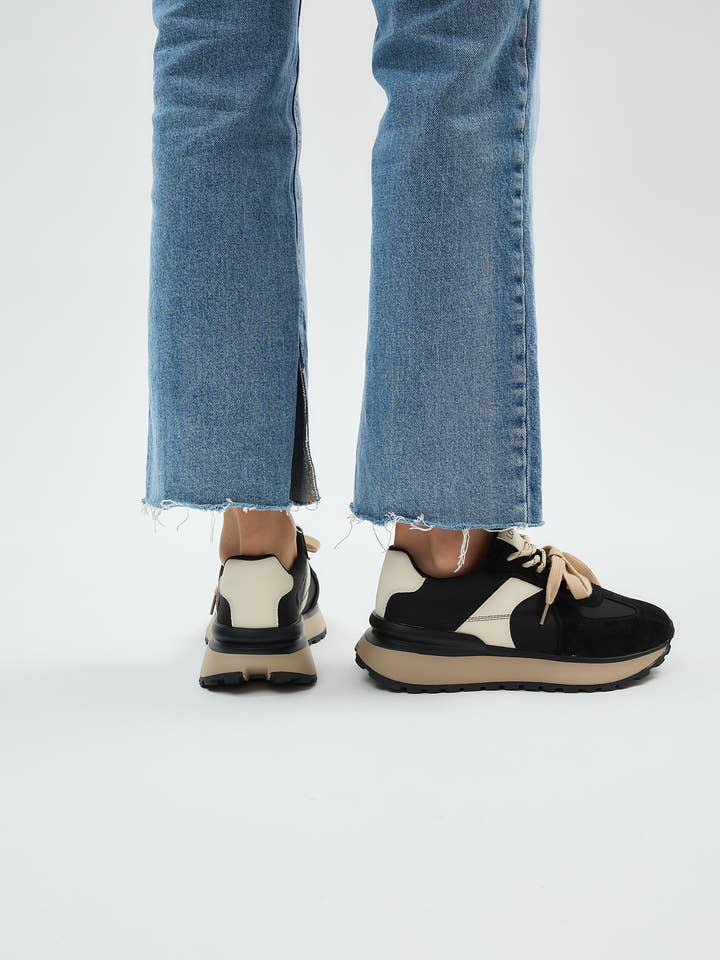 LONZA SHOES - Wholesale Lifestyle Sneakers - Women's - Eudora Black14